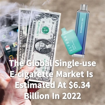 The Global Single-use E-cigarette Market Is Estimated At $6.34 Billion In 2022